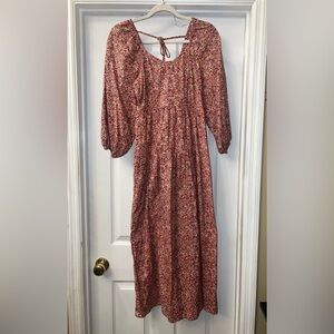 Universal Threads Floral Red Midi Dress